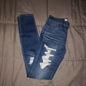 PACSUN, dark-washed, skinny jeans